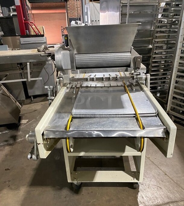 Champion Commercial Electric Powered Cookie Depositor! With 3 X Dye's! On Casters! WORKING WHEN REMOVED! Model: 65 SN: 01020 115V 60HZ 1 Phase - Image 2 of 11