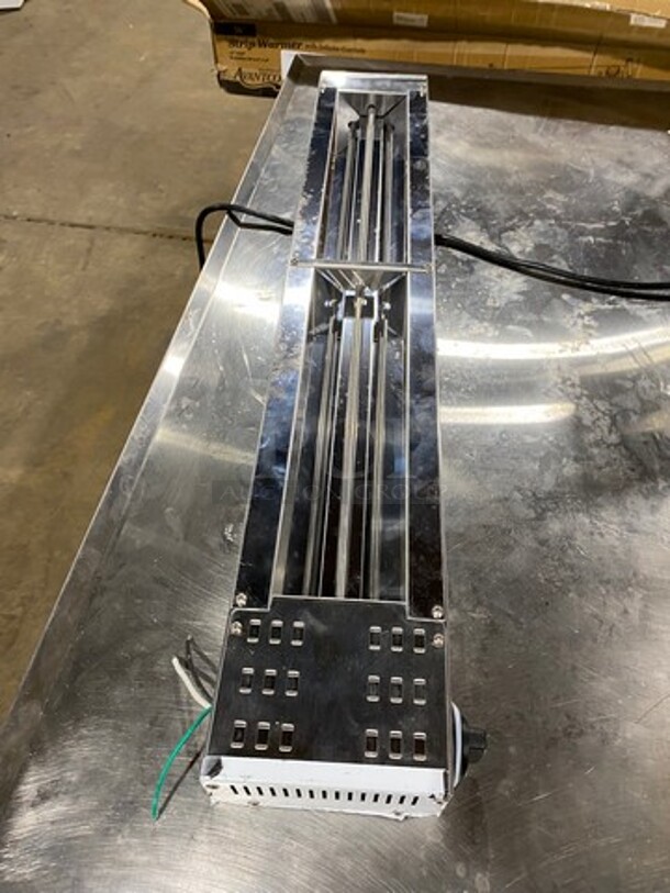 NEW! IN THE BOX! Avantco Commercial Heated Shelf Strip Warmer! Solid Stainless Steel! Model: ISW36INF SN: CK190353R238 120V - Image 3 of 8