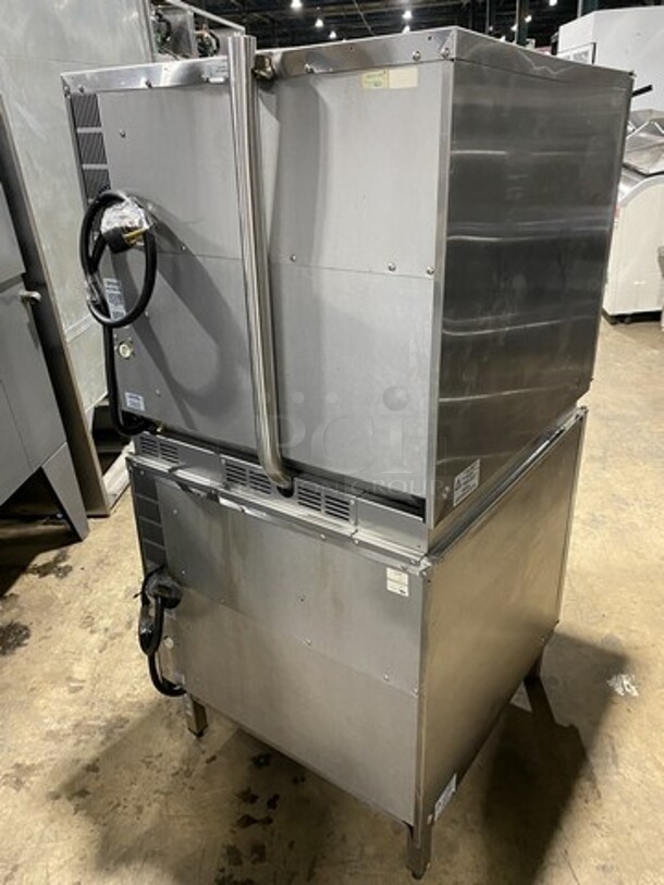 AMAZING! Moffat Turbo Fan Electric Powered Double Stacked Steam Injection Full Sized Convection Oven! Model E32D5 Serial 694091! On Legs! 2 X Yor Bid Makes One Unit! - Image 3 of 11