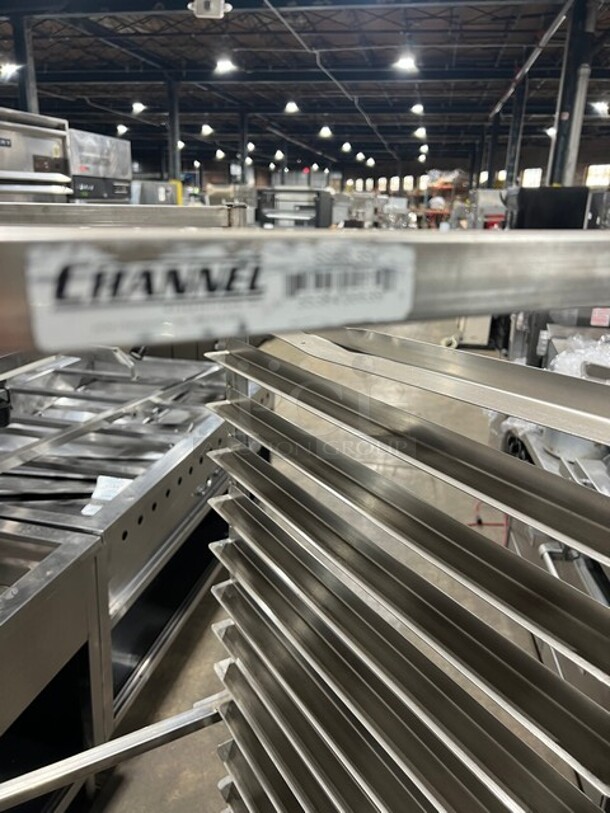 Channel Metal Commercial Pan Transport Rack! On Casters! MODEL AUR12 - Image 4 of 7