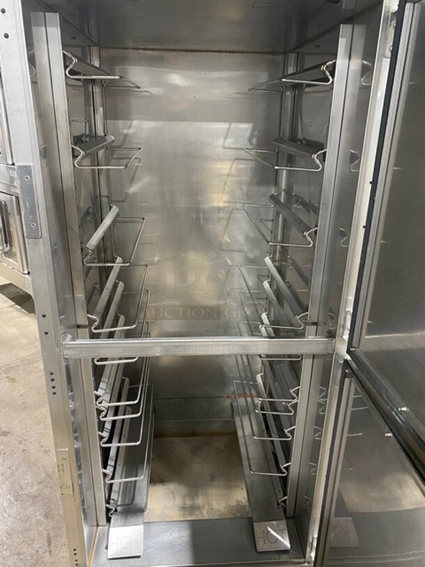 NICE! Winston Cvap Stainless Steel Commercial 2 Split Door Reach In Warming Holding Cabinet on Commercial Casters! - Image 5 of 9