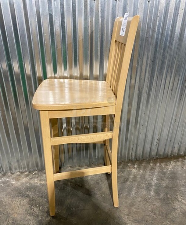 NICE! BRAND NEW! Beechwood Bar Stool!  In Natural! 2x Your Bid! - Image 2 of 7