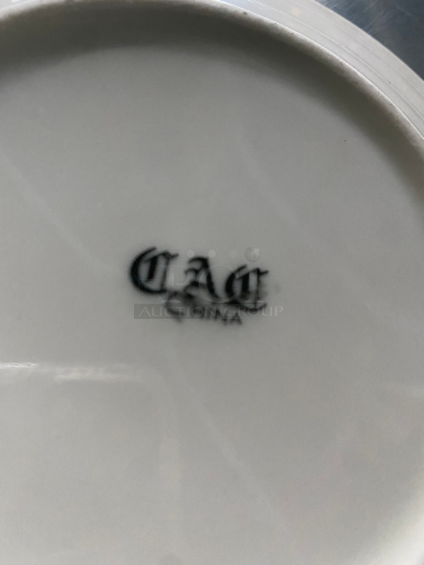 DAD 6" White Ceramic Plates! 5x Your Bid! Includes Poly Crates! - Image 5 of 6