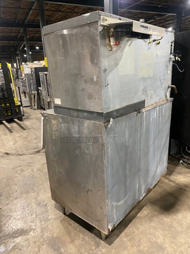 ALL ONE MONEY!  Scotsman Commercial 1500 Lbs Ice Maker Machine! With Commercial Ice Bin! All Stainless Steel! On Legs! Model: CME1656RS3F SN:64749808S 208/230V 60HZ 3 Phase - Image 4 of 10