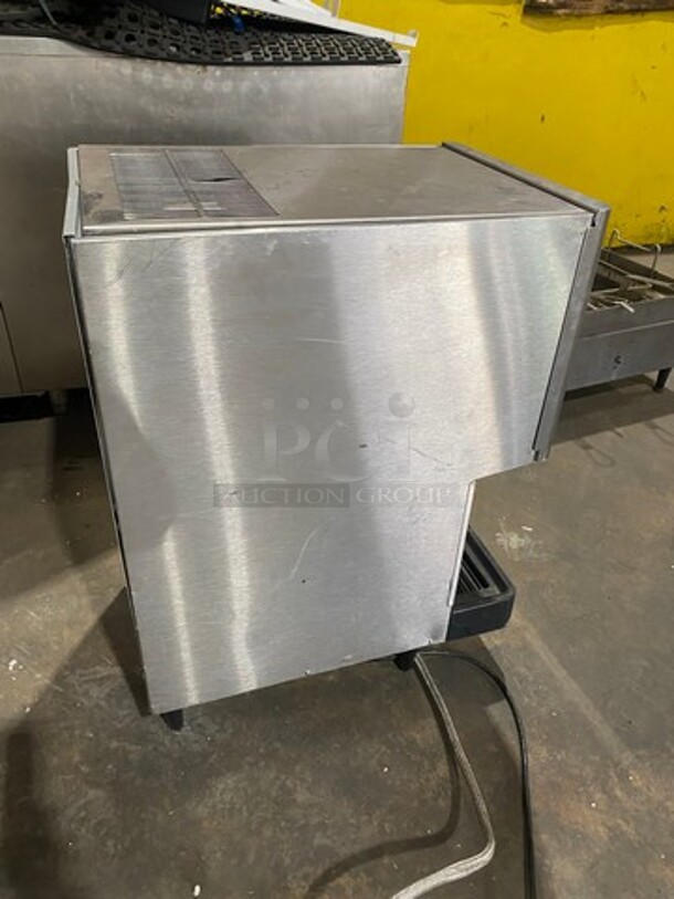 WOW! Hoshizaki Commercial Countertop Refrigerated Ice Maker/Dispenser And Water Dispenser! All Stainless Steel! On Legs! Model: DCM270BAH SN: G01849B 115V 60HZ 1 Phase - Image 3 of 8