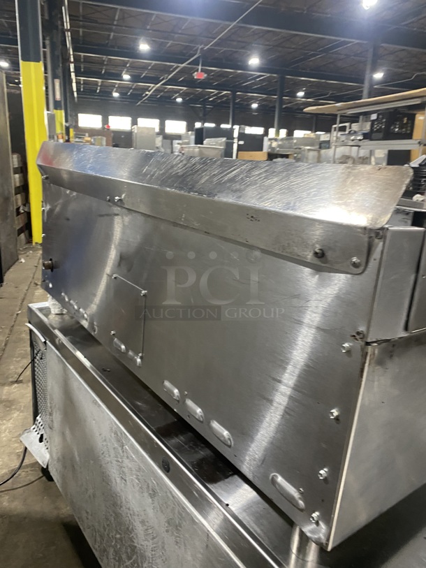 Nice! KEATING All Stainless Steel Commercial Countertop Natural Gas Powered Thermostatic Controlled Mirraclean Series Flat Top Mirror Shine Griddle! Model 4830FRTT Serial GG46475! 120,000 BTU!  - Image 4 of 9