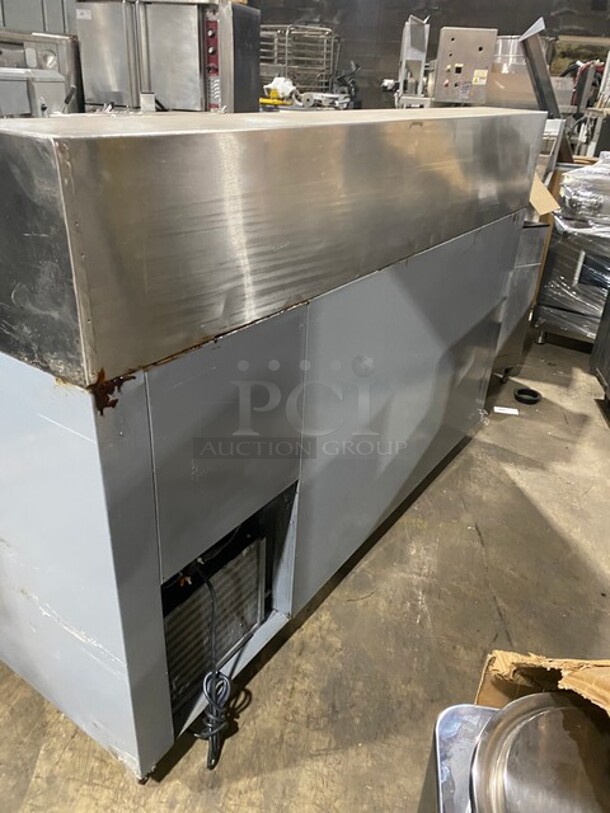 Bari Commercial Refrigerated Pizza Prep Table! With Marble Top! With 3 Door Storage Space Underneath! All Stainless Steel! On Casters! - Image 3 of 9