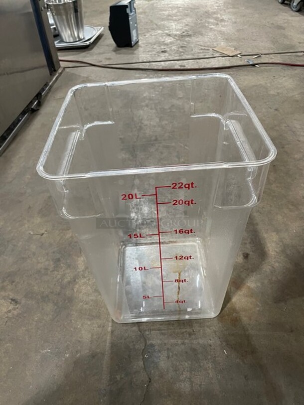 ALL ONE MONEY! Thunder Group Commercial Poly Food Measuring Bins!  - Image 2 of 5