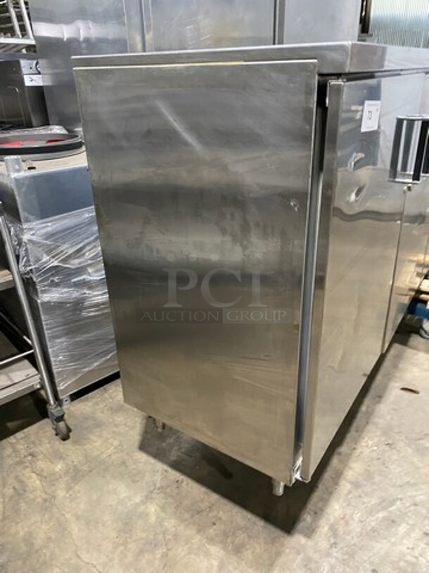 Perlick Commercial 4 Door Bar Back Cooler! With Poly Coated Racks! All Stainless Steel! On Legs! Model: C5065ESCUL SN: 406771 115V 60HZ 1 Phase - Image 2 of 11