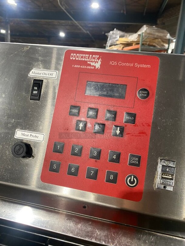 Late Model CookShack Floor Model Full Size Electric Powered Smart Smoker! With IQ5 Digital Control System! Working When Removed!  Model SM260 SN: 4259  - Image 6 of 8