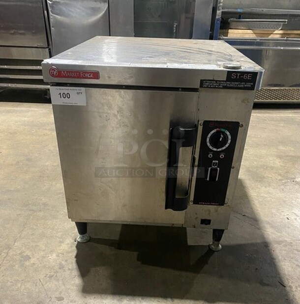 Market Forge Stainless Steel Commercial Countertop Electric Powered Single Deck Steam Cabinet! MODEL ST6E 208V 3 Phase - Image 1 of 11