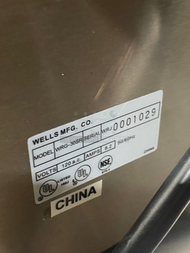 NEW! IN THE BOX! Wells Commercial Countertop Hot Dog Roller Grill! All Stainless Steel! Model: WRG30SR 120V - Image 8 of 10