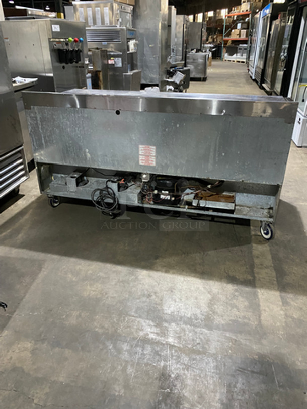 Silver King Commercial 5 Drawer Lowboy/Worktop Freezer! With 5 Drawer Storage Space! With Back Splash! All Stainless Steel! On Casters! Model: SKF72D SN: SBCH138491B 115V 60HZ  - Image 4 of 8