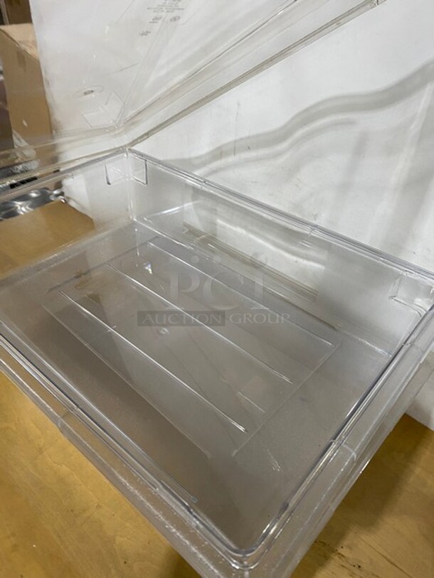Cambro Clear 18X26 Poly Food Storage Box With Lid! MODEL 1826CCW 2X Your Bid! - Image 3 of 7