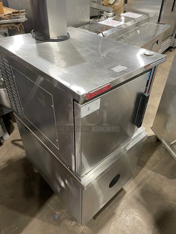 Sweet! Market Forge Commercial Natural Gas Powered Single Door Cabinet Steamer! All Stainless Steel! On Legs! Model: ETP-5G SN: 228245! - Image 12 of 12