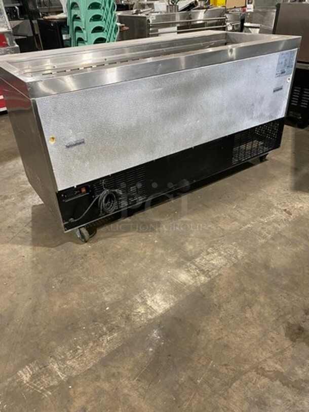 Spartan Commercial Refrigerated Mega Top Sandwich Prep Table! With Commercial Cutting Board! With 3 Door Storage Space Underneath! Poly Coated Racks! All Stainless Steel! On Casters! Model: SST7230 - Image 3 of 10