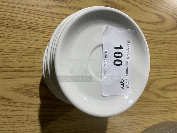 ALL ONE MONEY! CAC White Round Serving Plates!   - Image 1 of 8