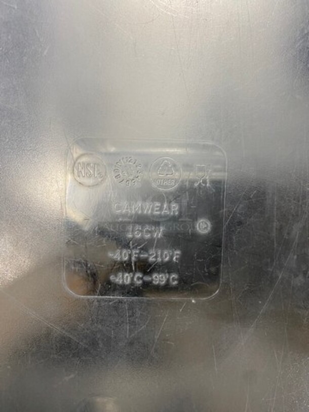 Cambro Clear Poly 1/1x6" Food Containers! 4x Your Bid! - Image 8 of 8