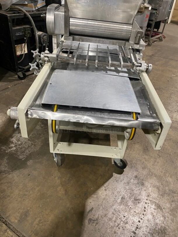 WOW! Champion Commercial Electric Powered Cookie Depositor! With 3 X Dye's! On Casters! Model: 65SETL SN: 01020 115V 60HZ 1 Phase! Working When Removed! - Image 3 of 11