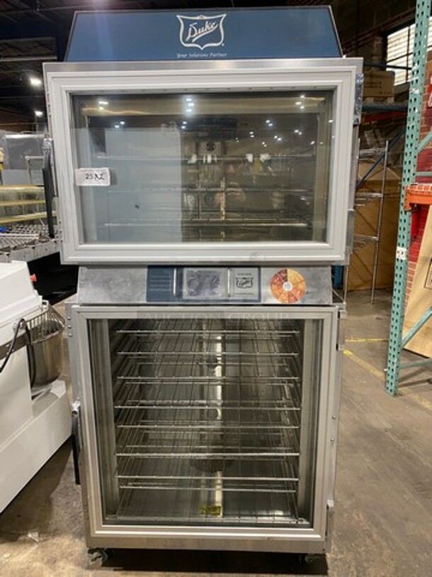 Duke Commercial Electric Powered Oven Proofer! With View Through Doors! Metal Racks! All Stainless Steel! On Casters! Model: TSC6/18 SN: 30AJAJ0061 208V 60HZ 3 Phase