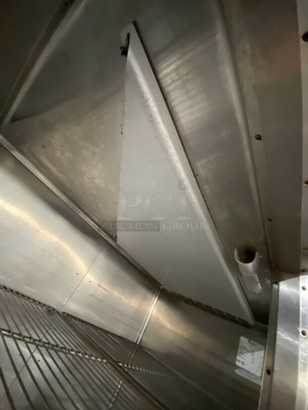 COOL! Traulsen Commercial 4 Split Door Reach In Refrigerator! With Racks! All Stainless Steel! On Casters! - Image 7 of 10