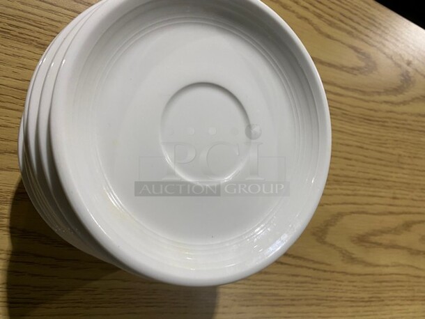 ALL ONE MONEY! CAC White Round Serving Plates!   - Image 6 of 8