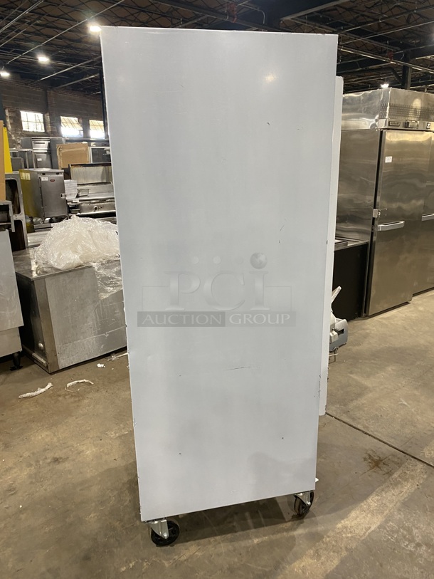 Optimum Single Door Reach in Refrigerator! With Poly Coated Racks! All Stainless Steel! On Commercial Casters! - Image 4 of 9