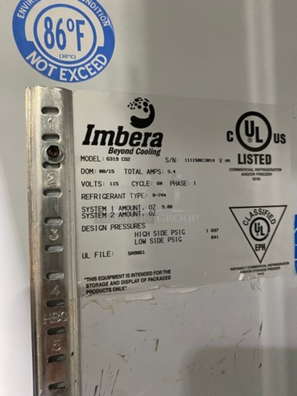 Imbera Single Door Refrigerated Reach In Cooler Merchandiser! With View Through Door! Model: G319CO2 SN: 111150813014 115V 60HZ 1 Phase - Image 7 of 8