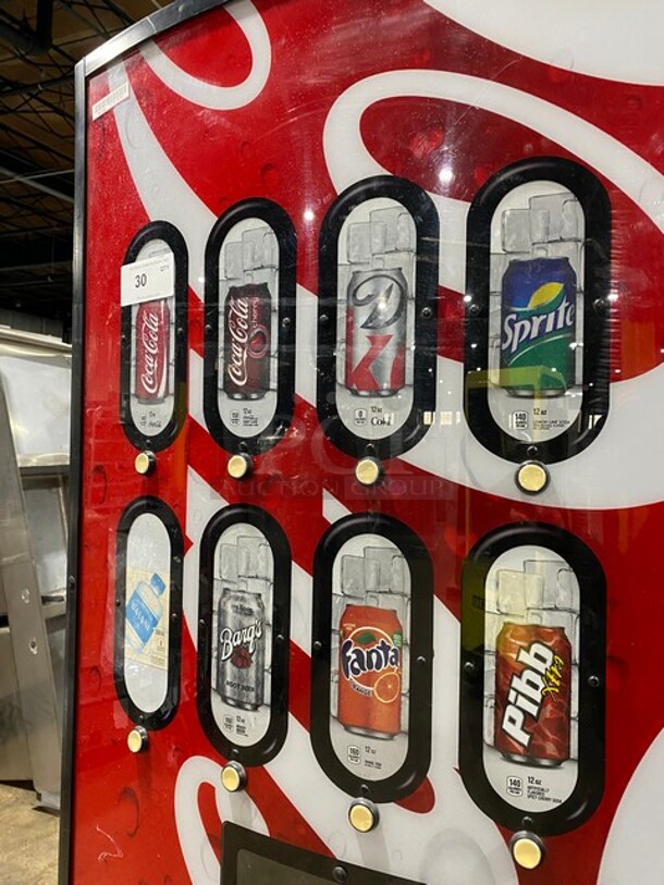 SWEET! Royal Vendors Commercial Floor Style Refrigerated Soda Can Vending Machine!  Suitable for Outdoor Use! MODEL RVCC6609 SN: 200116BA01331 - Image 8 of 11