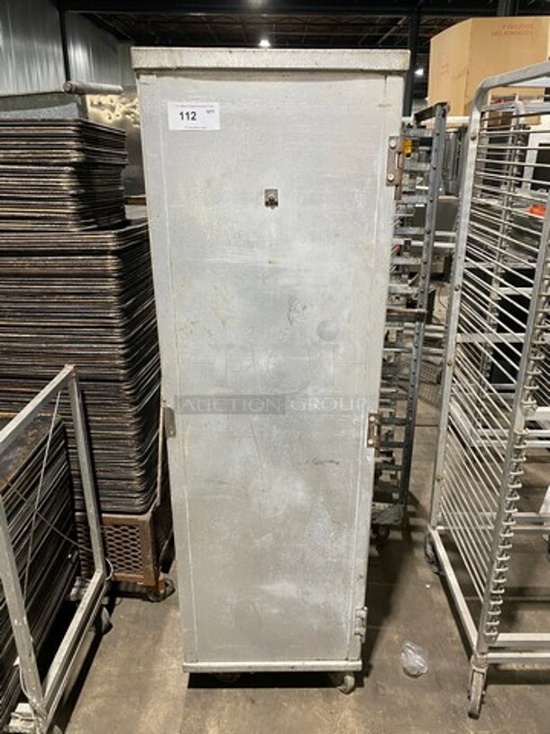 Commercial Single Door Enclosed Pan Rack! Solid Stainless Steel! On Casters! - Image 1 of 7