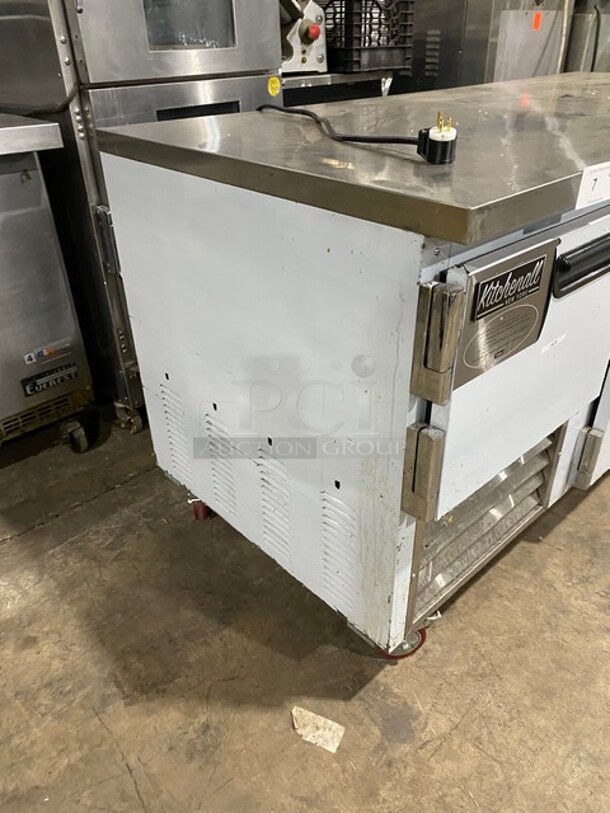 SWEET! LATE MODEL 2021 Leader Stainless Steel low Boy Under Counter Freezer! MODEL ESFB72 SB:NE11R1789 115V 1PH! Working When Removed!  - Image 2 of 7