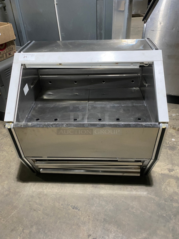 2018 Cool Tech Commercial Refrigerated Open Grab-N-Go Case Merchandiser! All Stainless Steel! Model: CUST-36OF SN: 020918 120V 60HZ 