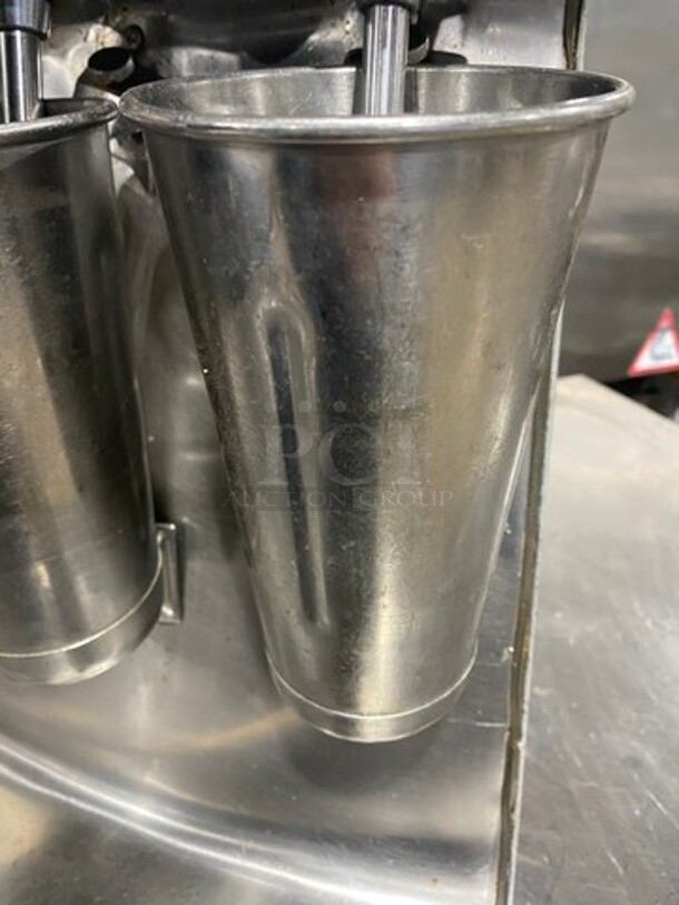 Hamilton Beach Commercial Countertop Professional 3 Spout Beverage/ Milkshake Mixer! Model: 9411 120V - Image 7 of 9