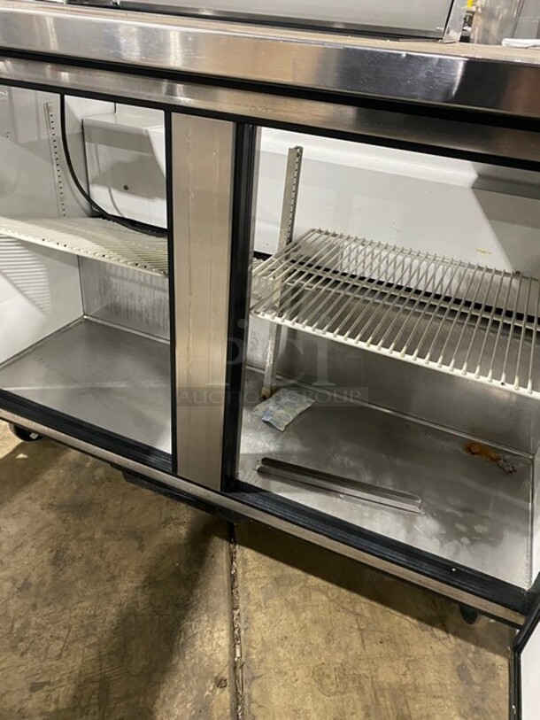 COOL! True Commercial Refrigerated Sandwich Prep Table! With 2 Door Underneath Storage Space! All Stainless Steel! On Casters! Model: TSSU4808 SN:4940880 115V 1PH - Image 6 of 9