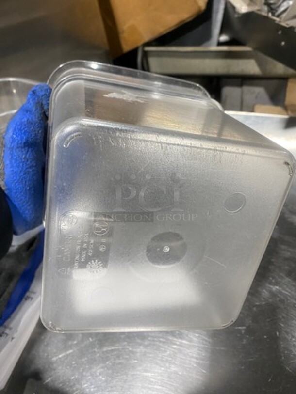 ALL ONE MONEY! Cambro 4Qt Clear Poly Food Container! - Image 4 of 5