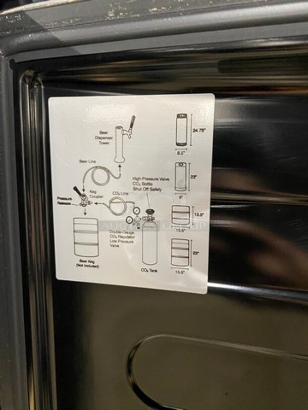 NEVER USED! Summit Commercial Refrigerated Single Tap Kegerator! Model: SBC570B SN: 110200058 115V - Image 6 of 12