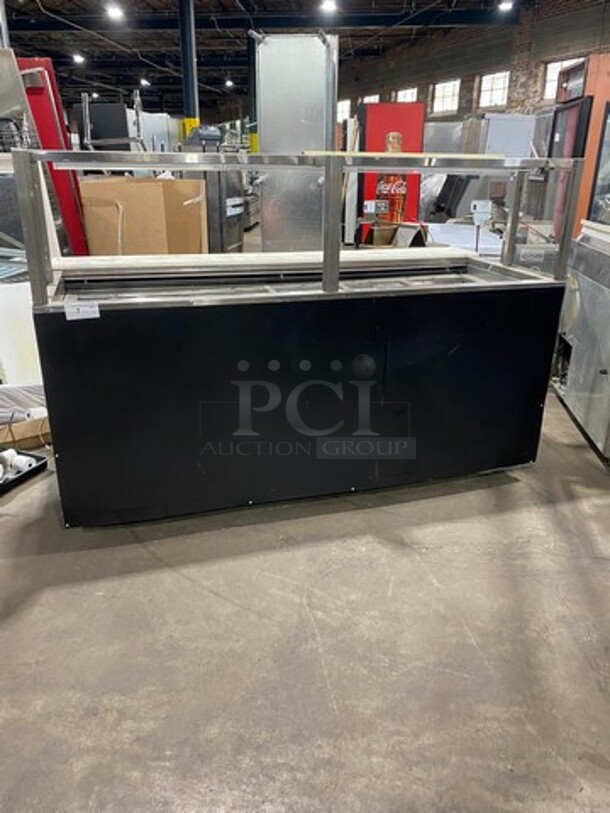 Ciam Commercial Refrigerated Sandwich Prep Station! With Sneeze Guard! With Commercial Cutting Board! With Underneath Storage Space! All Stainless Steel! Model: F83S3RV200 SN: SN2758PC 120V 60HZ 1 Phase! Working When Removed! - Image 3 of 11