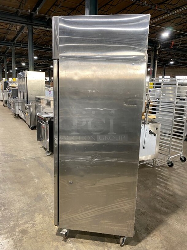 Supera Commercial Single Door Cooler! Stainless Steel! On Casters! MODEL R1R1 SN: P01161510572 115V 1PH  - Image 2 of 9