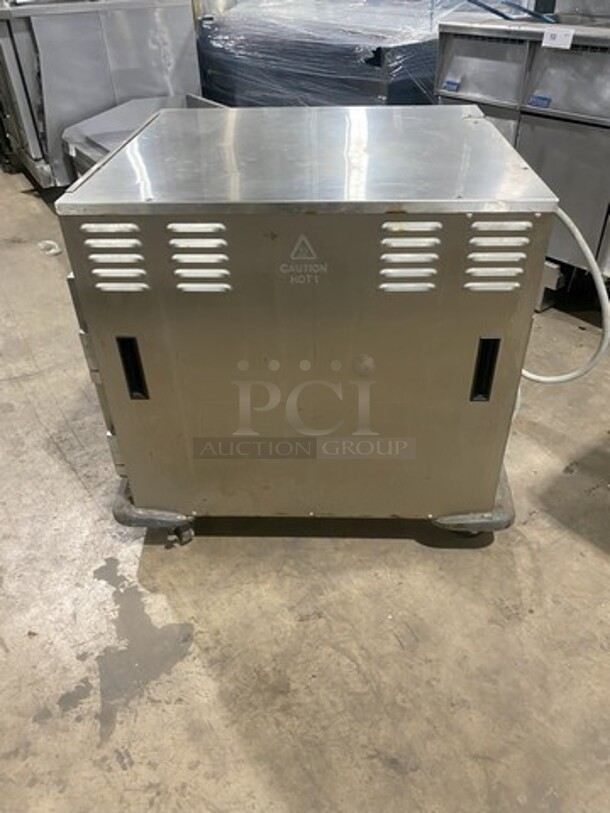 Fantastic! 2018 LATE MODEL! Metro Insulated All Stainless Steel Food Warming Cabinet! Model C593L-SFS-U! 120V 1 Phase! On Casters! Working When Removed!   - Image 3 of 8