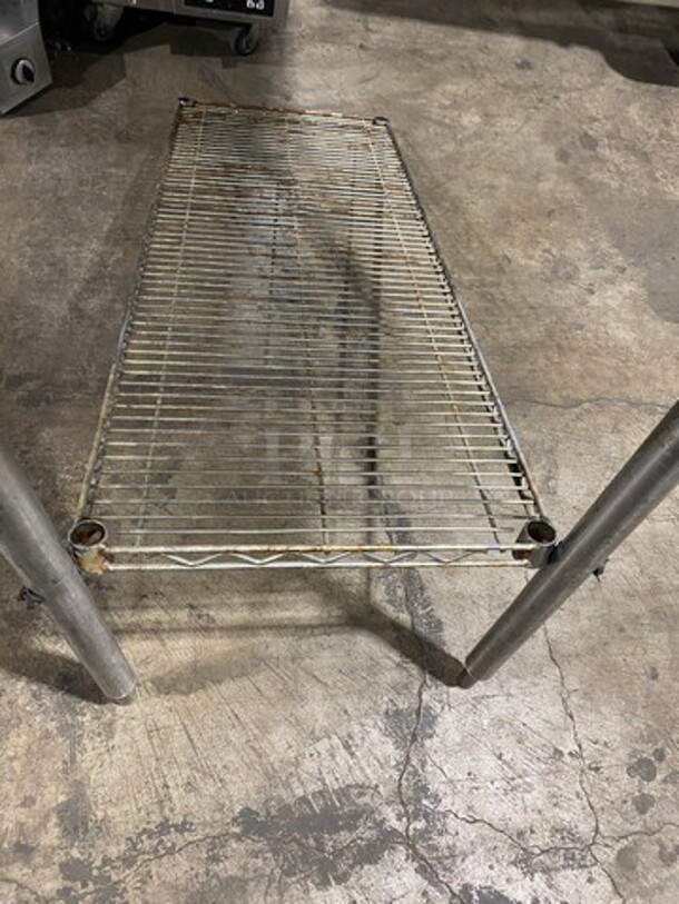 Solid Stainless Steel Side Dish Washing Table! With Back Splash! - Image 6 of 7