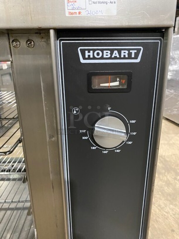 WOW! Hobart Commercial Electric Powered Rotisserie Machine! With Lower Food Warmer! All Stainless Steel! On Casters! Model: HRW330 SN: 750004202 208V 60HZ 3 Phase - Image 9 of 11