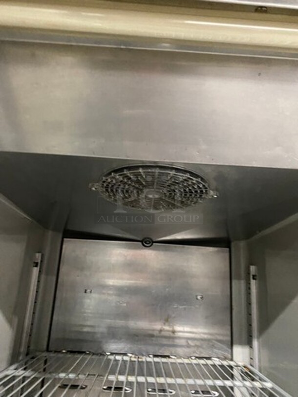 COOL! Hoshizaki Commercial 3 Door Reach In Refrigerator Merchandiser! With View Through Doors! Poly Coated Racks! All Stainless Steel! On Casters! Model: CR3BFGY SN: D80055J 115V 60HZ 1 Phase! Working When Removed! - Image 9 of 12