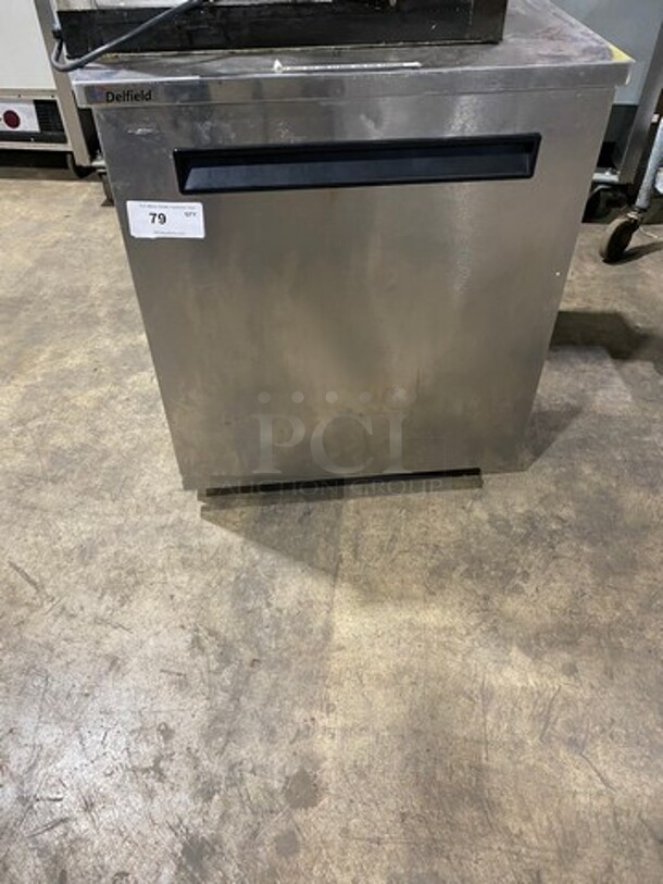 Delfield Manitowoc Single Door Refrigerated Lowboy/Work Top Cooler! All Stainless Steel! Model: 406PSTAR2 SN: 1605152001788 115V 60HZ 1 Phase