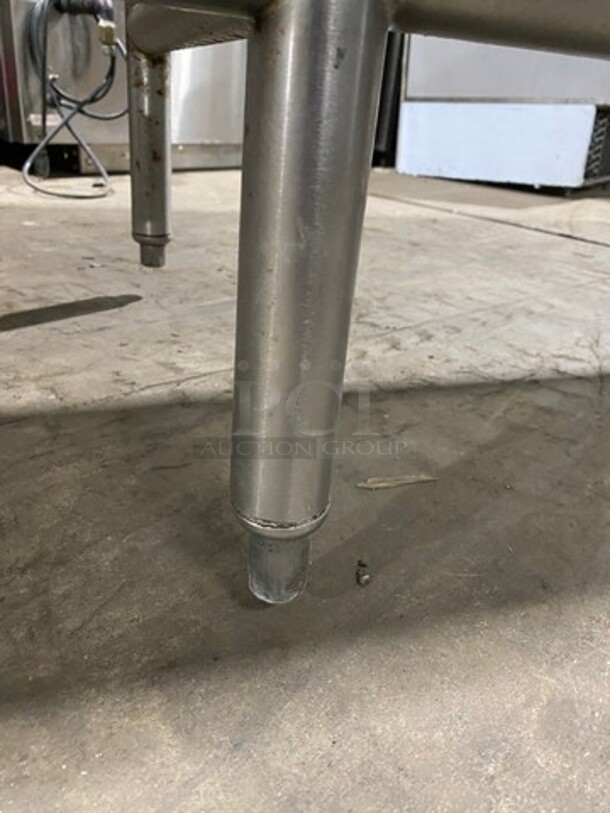 Commercial 4 Compartment Dish Washing Sink! With Dual Side Drain Board! With Back Splash! All Stainless Steel! On Legs And Casters! - Image 7 of 12