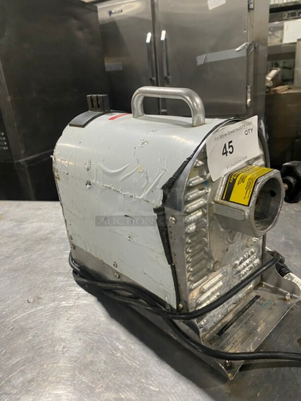 Weston Countertop Electric Motor For Meat Grinder/ Meat Grinder Base! All Stainless Steel! Model: 102201W SN: W2207171304 120V - Image 4 of 8