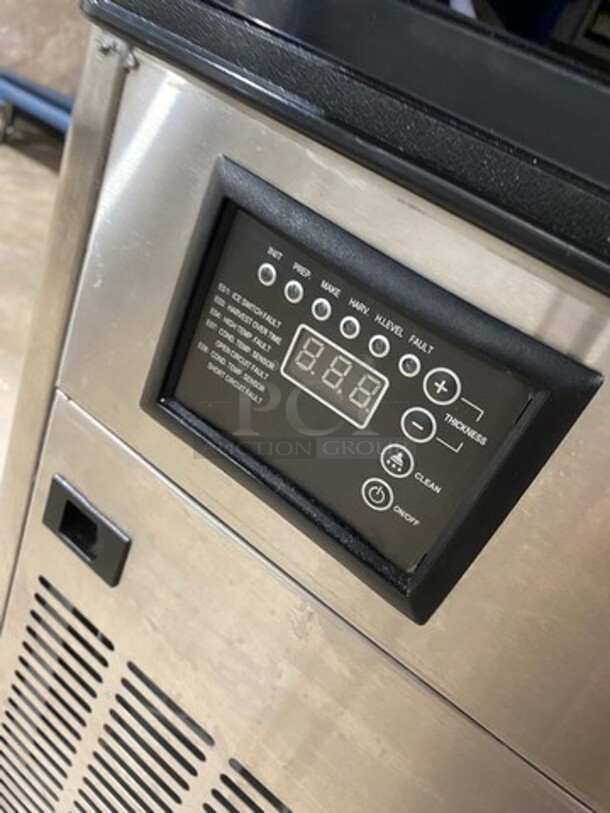LATE MODEL! 2020 Coldline Commercial Undercounter Ice Maker Machine! All Stainless Steel! On Legs! WORKING WHEN REMOVED! Model: ICE120 115V - Image 8 of 10