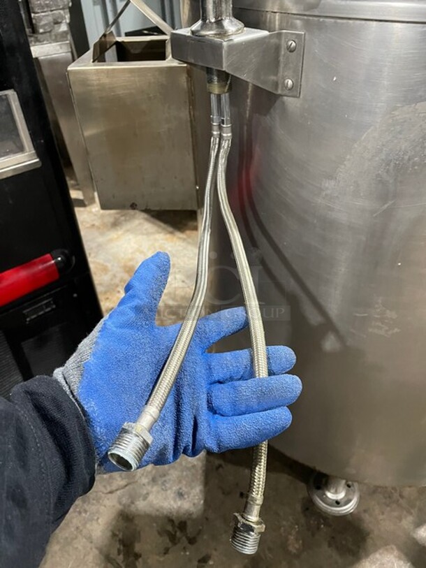 WOW! Market Forge Commercial Natural Gas Powered Jacket Self Contained Soup/Steam Kettle! All Stainless Steel! On Legs! 120V 1 Phase! Model: F-30GL-5 SN: 042816M5102-1365! - Image 12 of 12