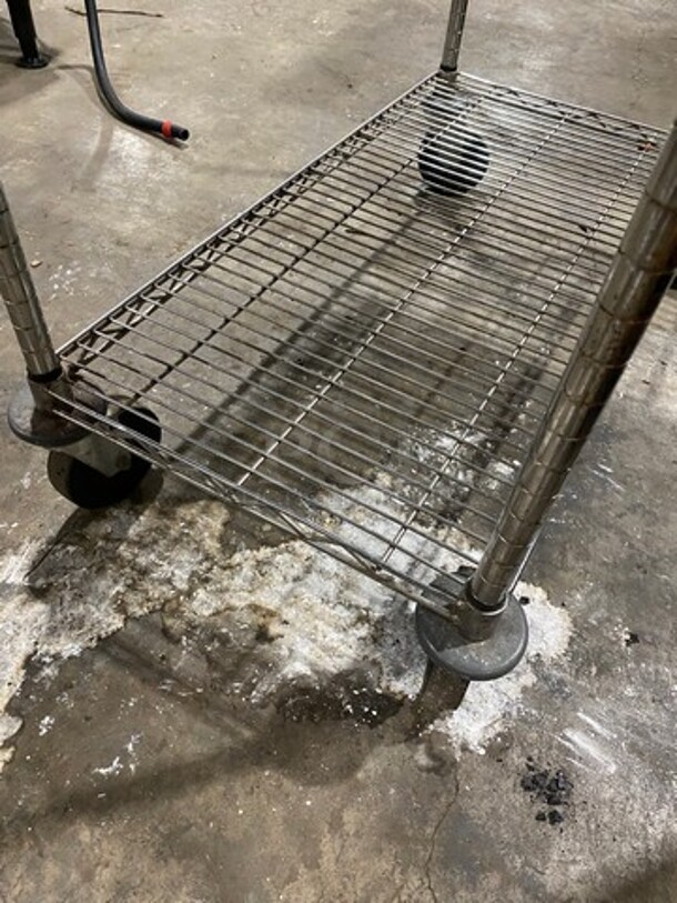 Commercial 2 Tier Utility Cart! Stainless Steel! On Casters! - Image 4 of 5