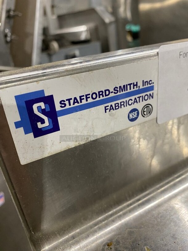 Stafford-Smith Heavy Duty Stainless Steel Open Base Worktable With Raised Back Splash! - Image 7 of 7