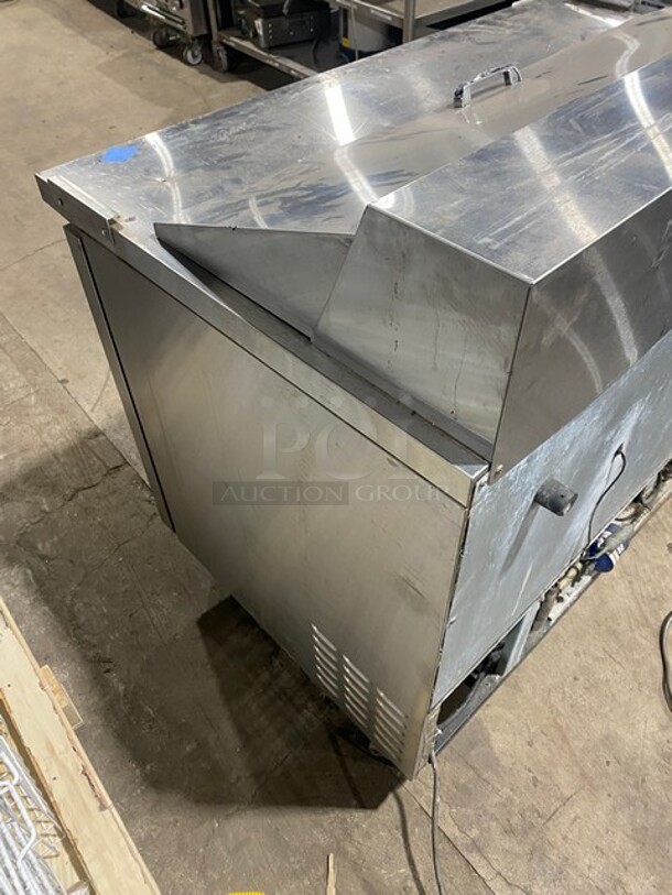 Turbo Air Stainless Steel Commercial Sandwich Salad Prep Table Bain Marie Mega Top on Commercial Casters! Model TST-48SD 155V 1PH - Image 4 of 10